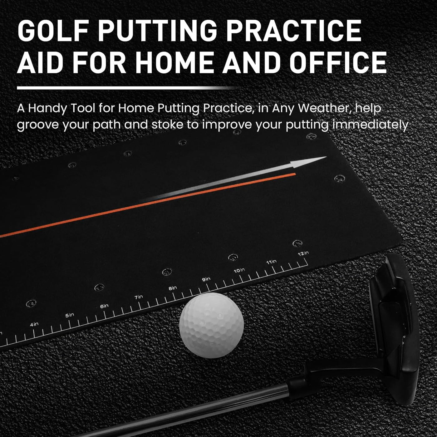 Golf Putting Mat with Arc&Path