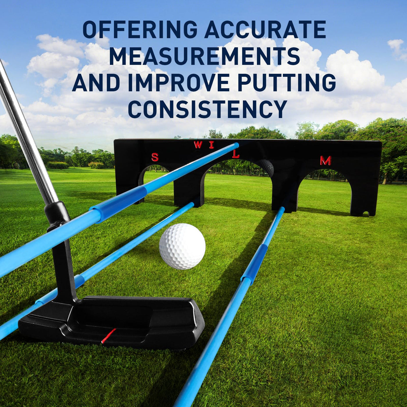 Golf Training Aid Gate Pro 2.0 with 6 Pcs Alignment Sticks