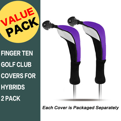 Golf Head Covers 2 Pack Fit All Wood Hybrid