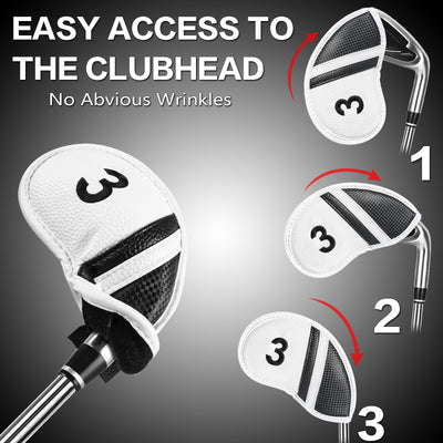 Golf Iron Head Covers Set Iron Headcover Wedge Cover