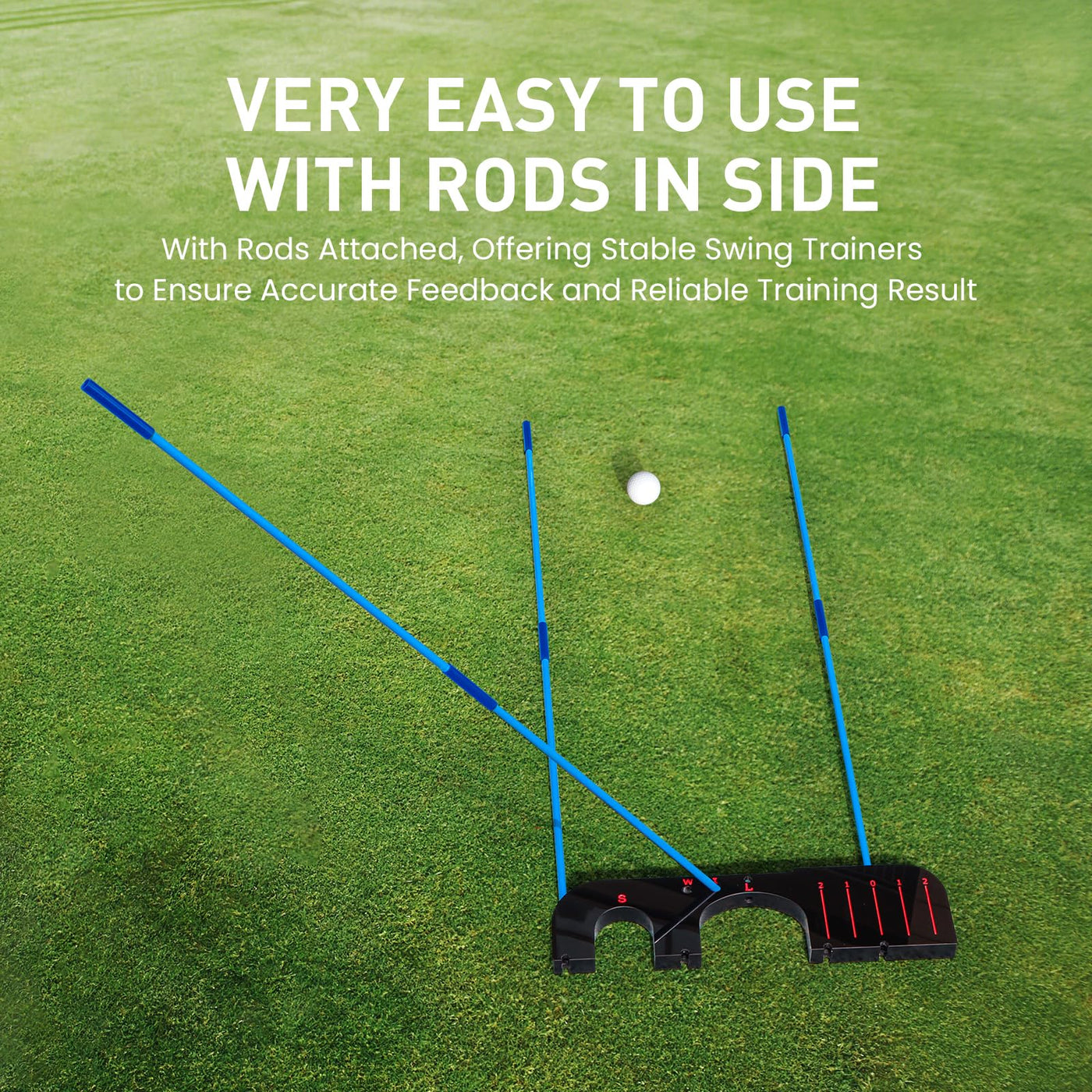 Pro 3.0 Golf Training Aid Gate with 6 Pcs Alignment Sticks