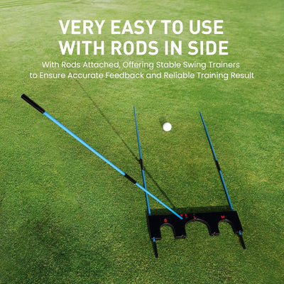 Golf Training Aid Gate with 6 Pcs Alignment Sticks