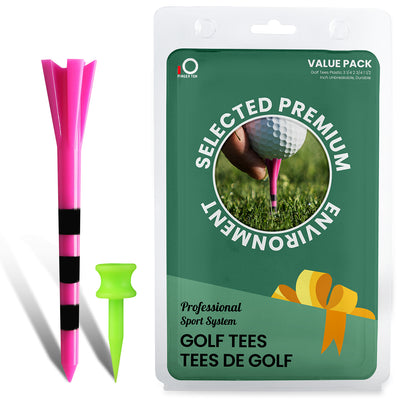 Golf Tees Plastic 30 Driver Tees 3 1/4 with 30 Castle Tees 1 1/2 Inch More Short Tees