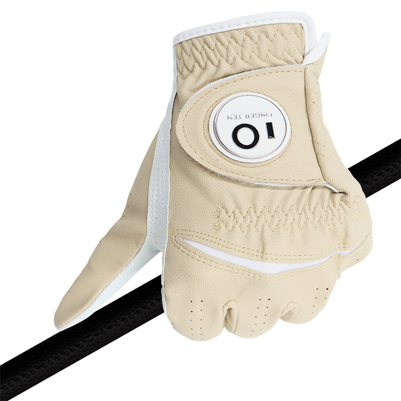 Golf Gloves Men Colourful Leather with Ball Marker 1 Pack