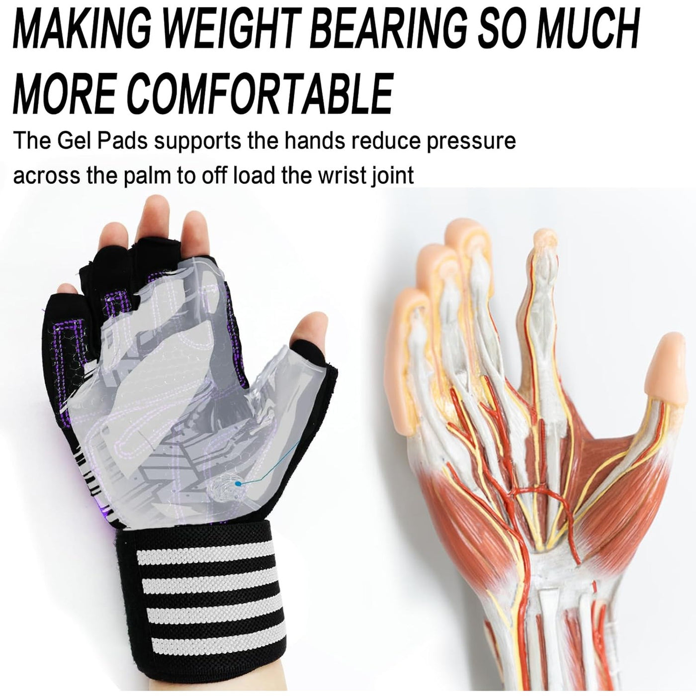 Ladies Weight Lifting Gloves Gym Workout with Wrist Support