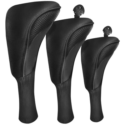 Golf Head Covers Value 3 Pack for Woods Driver Fairway Hybrid