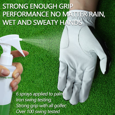 Golf Gloves Men Printed with Ball Marker 2 Pack