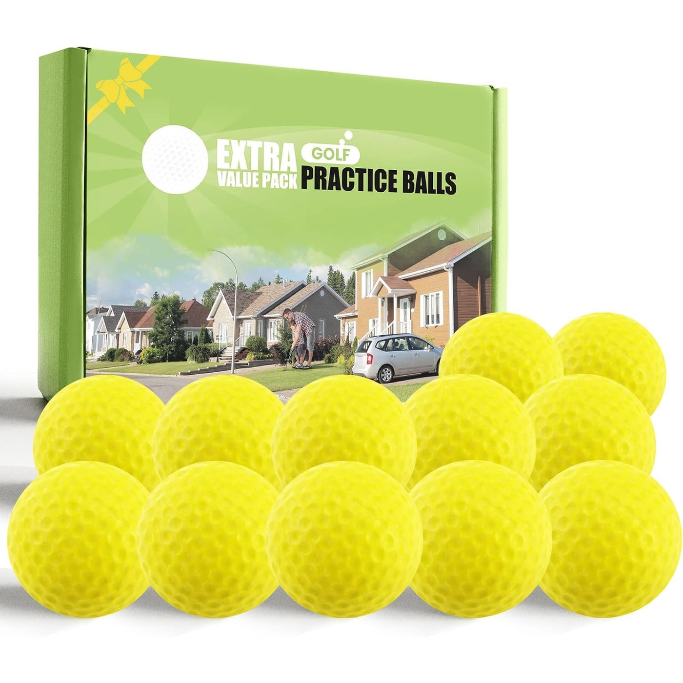 Golf Practice Balls More Weight Real Ball 12/24 Pack