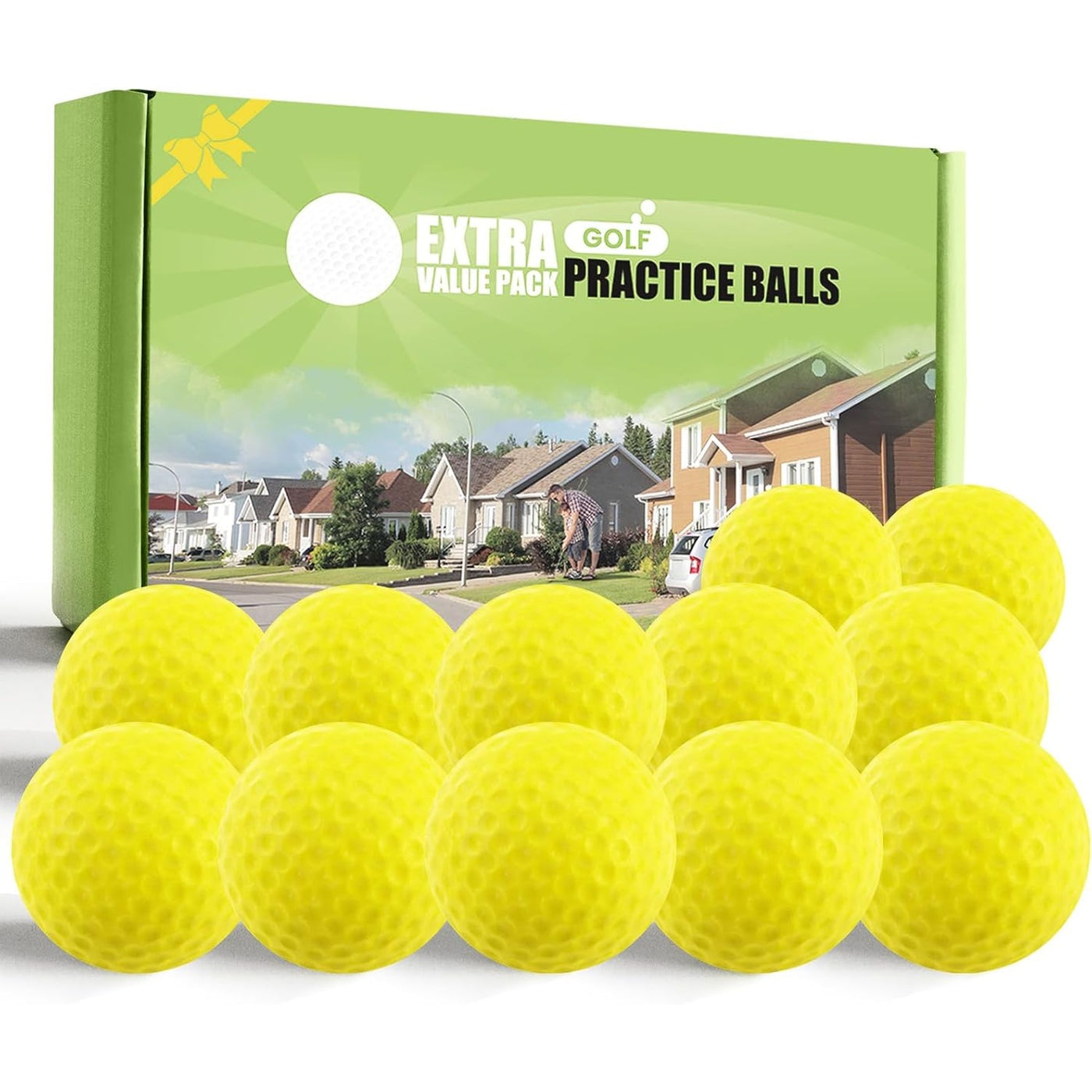 Golf Practice Balls More Weight Real Ball Travel Value 12/24 Pack