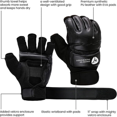 Taekwondo Sparring Gear Gloves and Foot Protectors