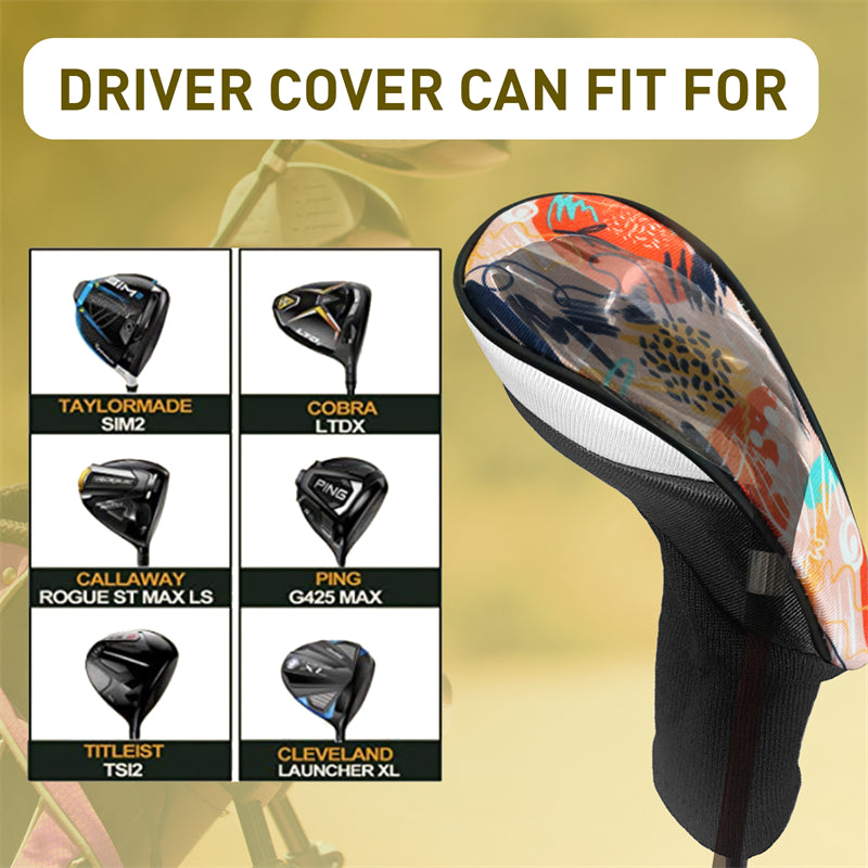 3Set Driver # 1 3 5 Fairway Wood Cover Golf Club Headcover