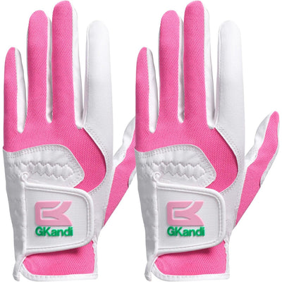 Lot de 2 gants de golf pour femme en microfibre souple, résistants à l'humidité, chauds, froids et imperméables 