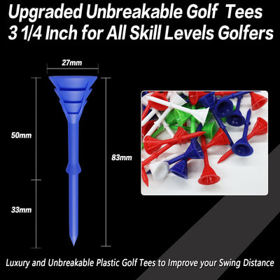 100 Pack Cup Tees 3 1/4 Unbreakable