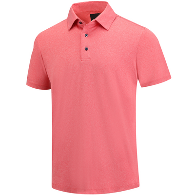 Dry Fit Kurzarm Golfshirt Herren Rot 