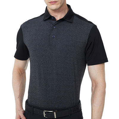 Dry Fit Short Sleeve Golf Shirt Men Grey