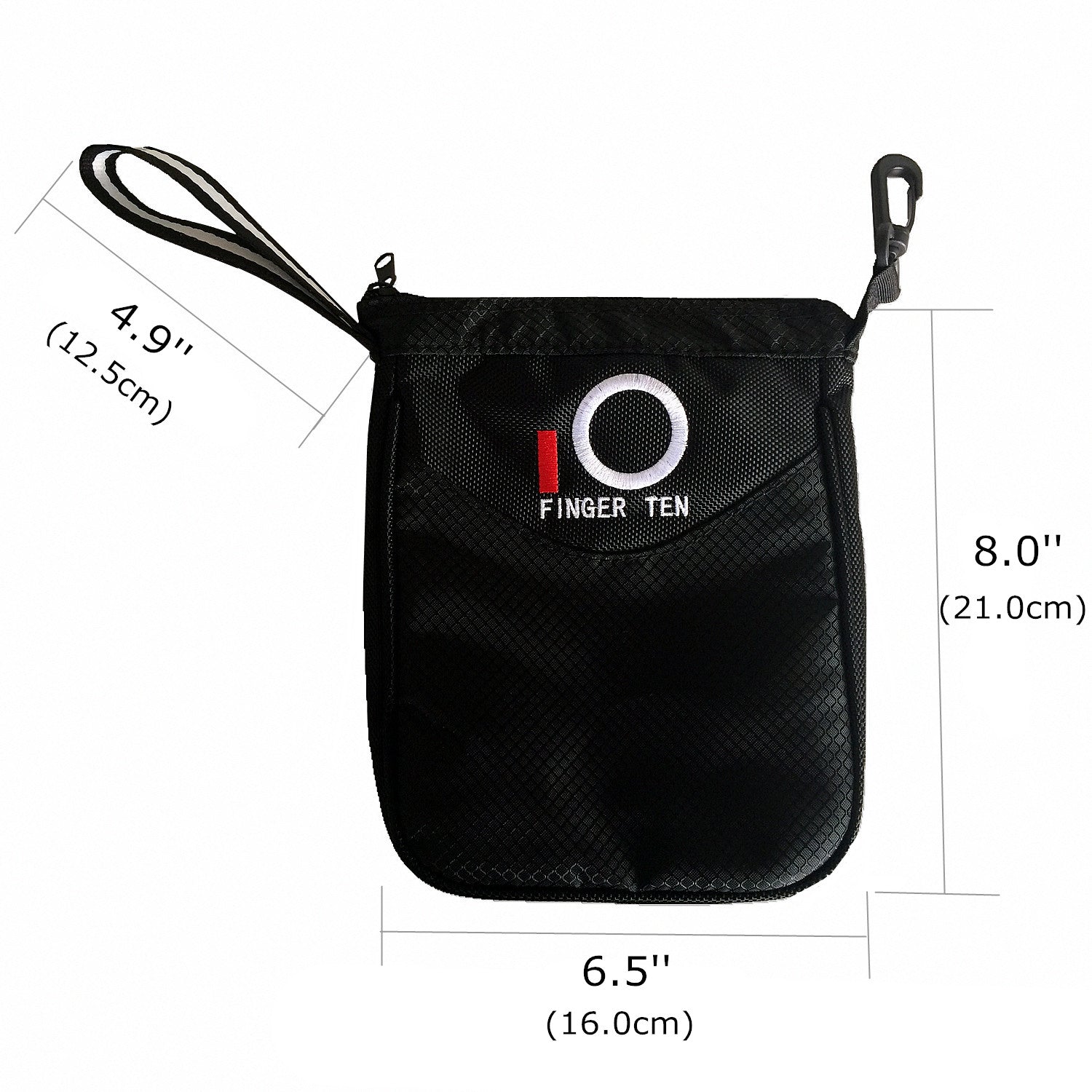 Golf Valuable Pouch Clip Zipper Hook to Bag - fingertensport