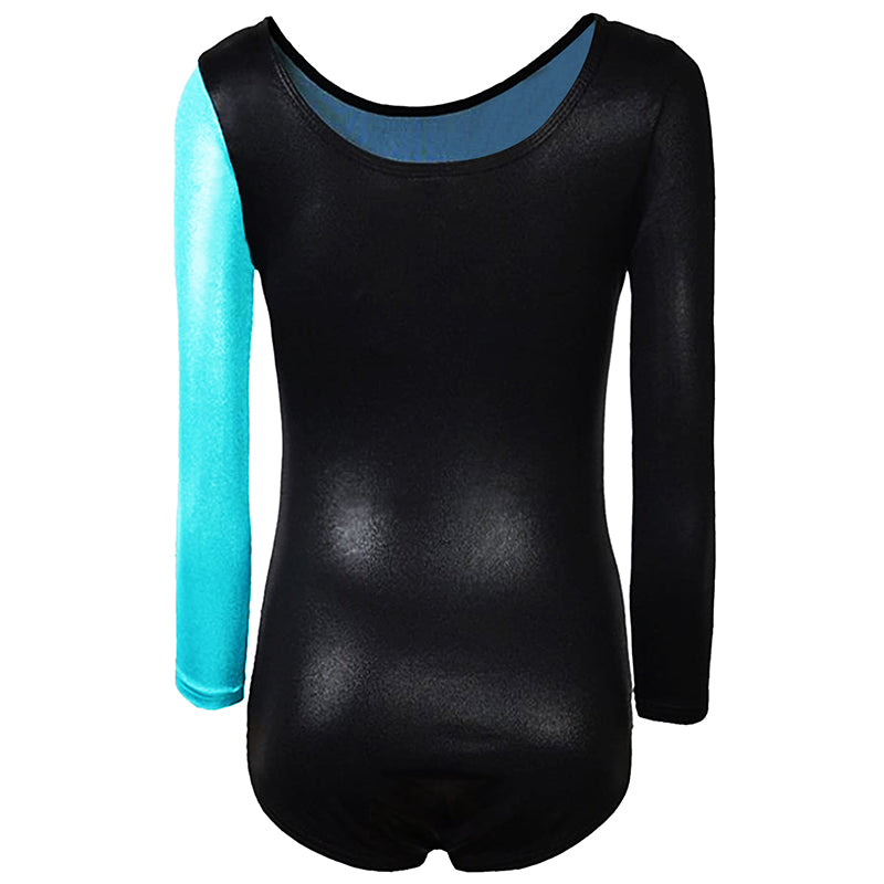 Gymnastics Leotards for Girls Long Sleeved  Colorful Sparkle for Kids 3-12 Years