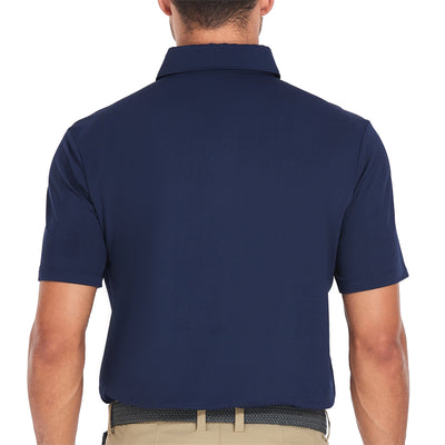 Nouveau polo de golf à manches courtes Performance Fit pour homme, blanc 