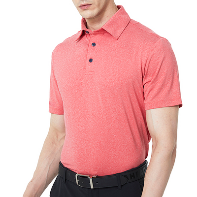 Dry Fit Kurzarm Golfshirt Herren Rot 