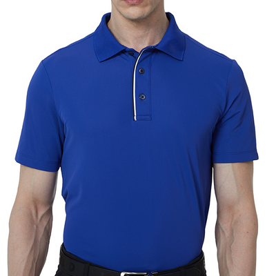 Tour Fit Kurzarm Golfshirt Herren Blau 