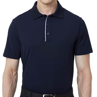 Tour Fit Kurzarm Golfshirt Herren Schwarz 