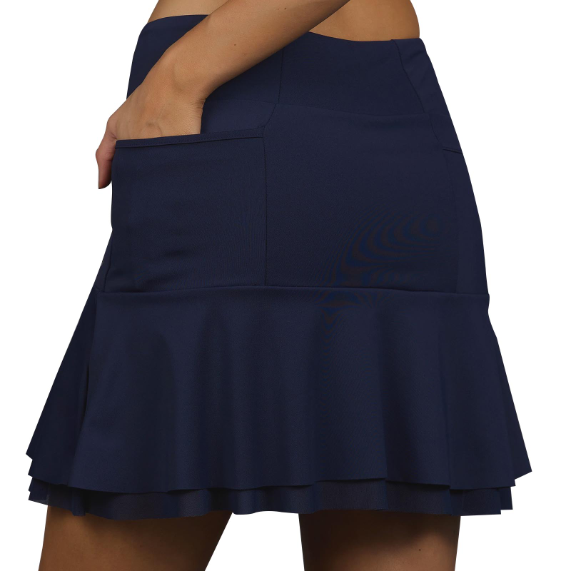 Navy blue skirts with pockets best sale