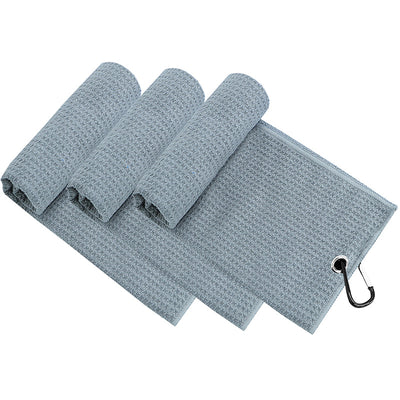 3er-Pack Golfhandtücher für Golftaschen, dreifach gefaltet, 61 x 40,6 cm 