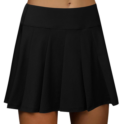 Golf Women's Tennis Skirts Pleated High Waisted White