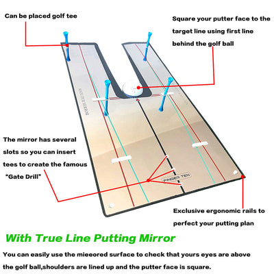 Golf Putting Mirror Alignment Training Aid