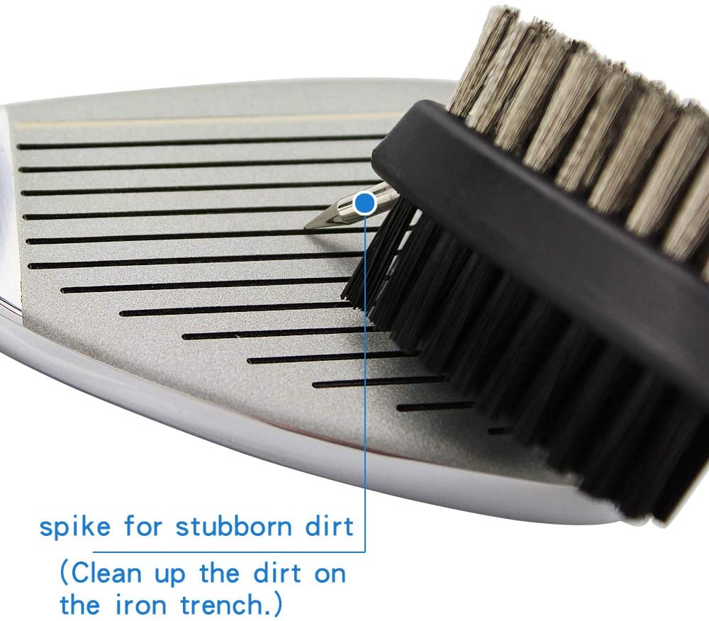 Golf Club Groove Sharpener and Club Brush Cleaning Kit