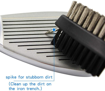 Golf Club Groove Sharpener and Club Brush Cleaning Kit