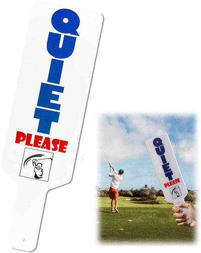 Golf Quiet Sign Funny Gifts Cool Golfing Gag Tools
