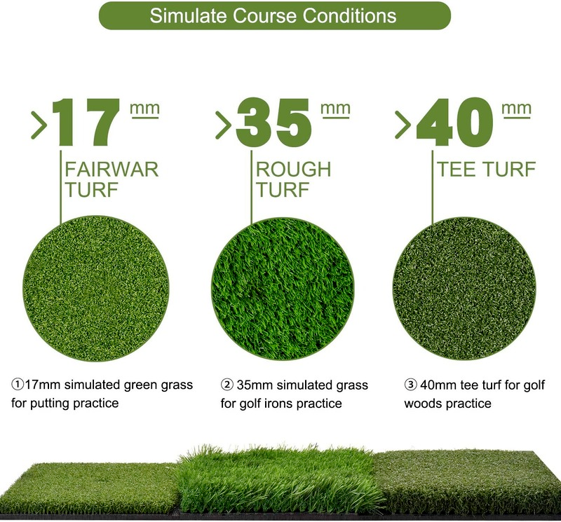 Golf Hitting Turf Mat Foldable More Sizes