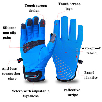 Women Men Winter Gloves For Running Touchscreen Windproof