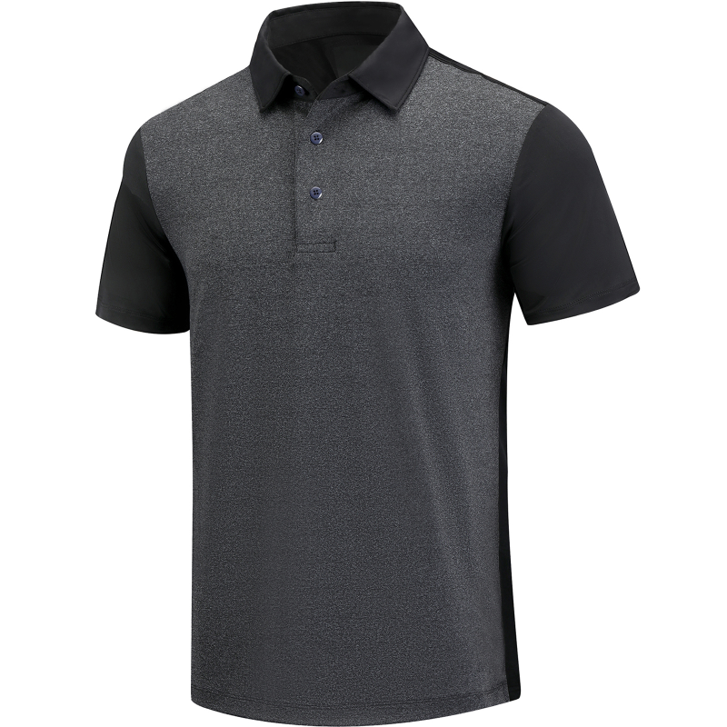 Chemise de golf à manches courtes Dry Fit pour homme, rouge 