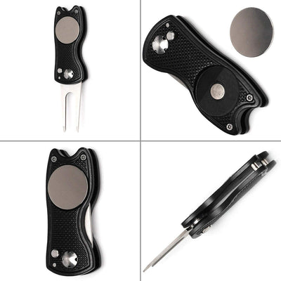 Golf Divot Repair Tool Ball Marker Cap Clip Tools Gift Pack