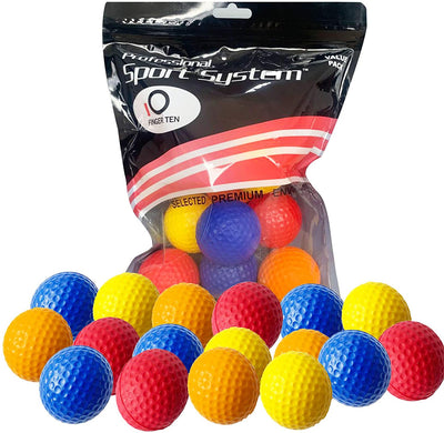 24 Pack Practice Balls Foam Plastic Colored