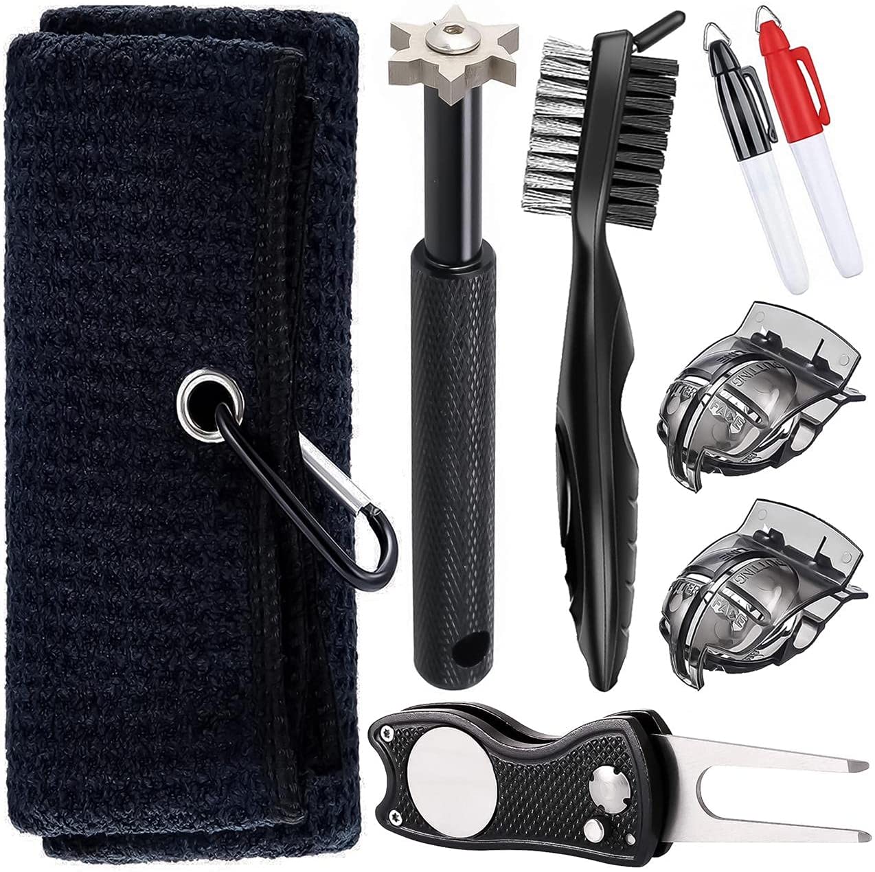 KIT d'accessoires pour serviettes et outils de golf Cadeau de Noël