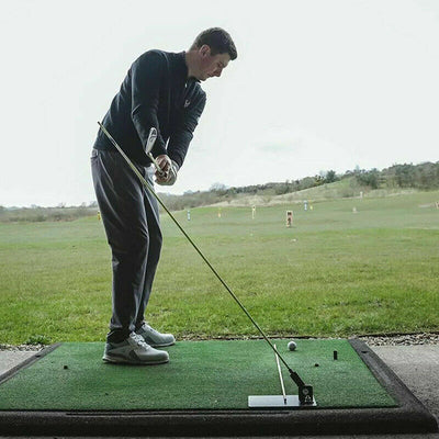 1 paquet de bâtons d'alignement de golf, aide à l'entraînement, plaque d'entraînement en métal