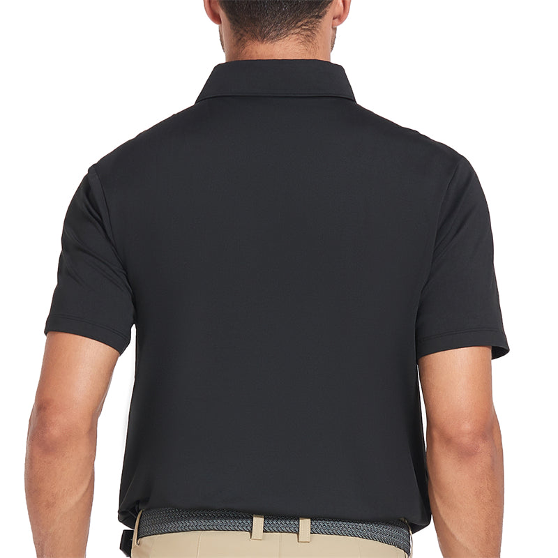 New Performance Fit Short Sleeve Golf Shirt Men Navy