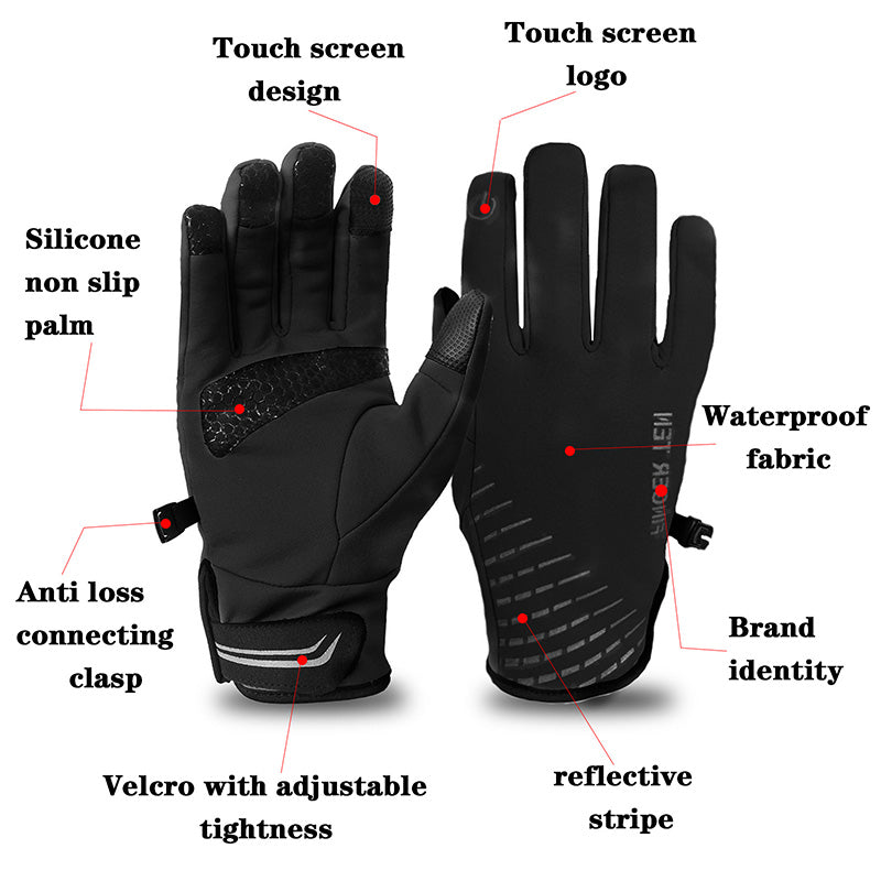 Women Men Winter Gloves For Running Touchscreen Windproof