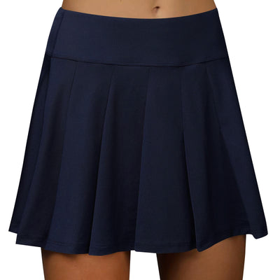 Golf Women's Tennis Skirts Pleated High Waisted Black