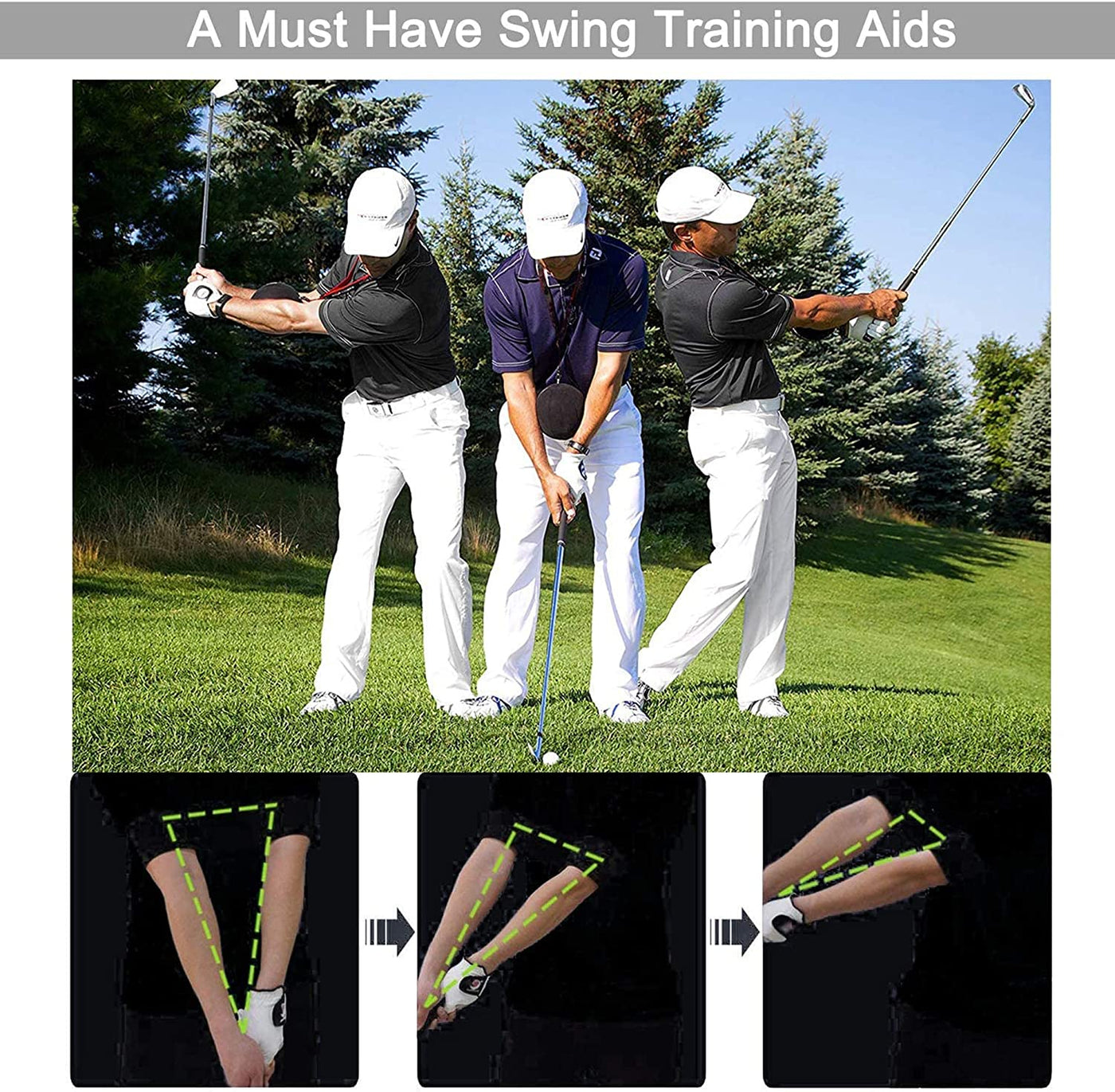 Golf Swing Trainer Ball Wrist Armband Set