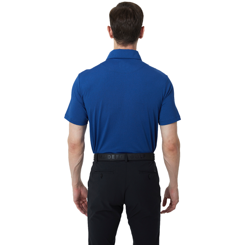 Dry Fit Short Sleeve Golf Shirt Men Black