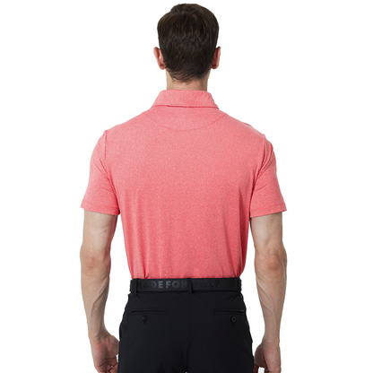 Dry Fit Short Sleeve Golf Shirt Men Red