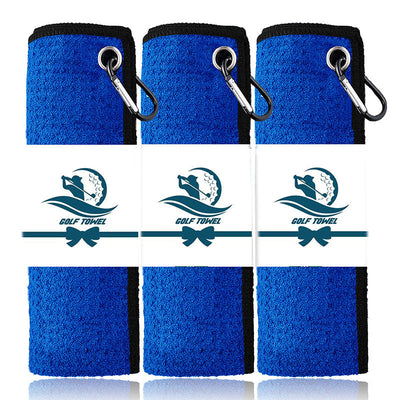 3 Pack Golf Towels with Clip for Golf Bags 16X16 Inch