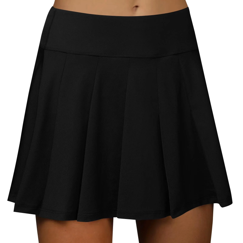 Golf Women's Tennis Skirts Pleated High Waisted Navy Blue