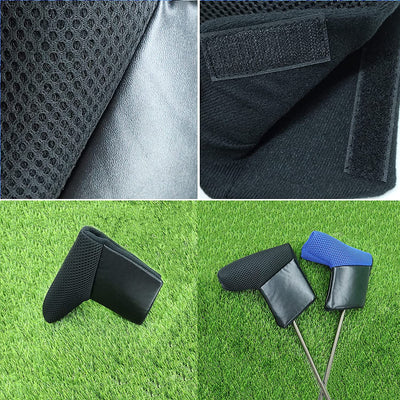 Golf Putter Head Covers Mallet Leather