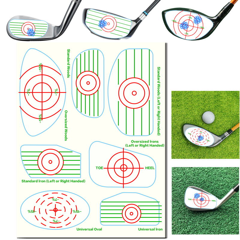 New Design Golf Impact Tape Labels For Swing Training