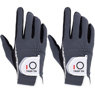 Lot de 2 gants de golf colorés pour homme, pour temps chaud et humide 